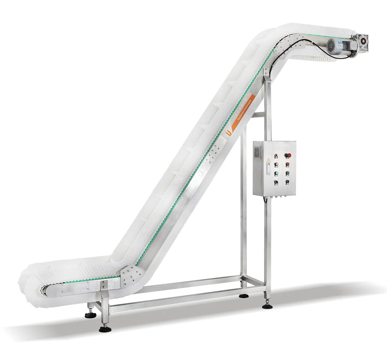 Automatic Belting Inclined Modular Conveyor for Assembly Line Use