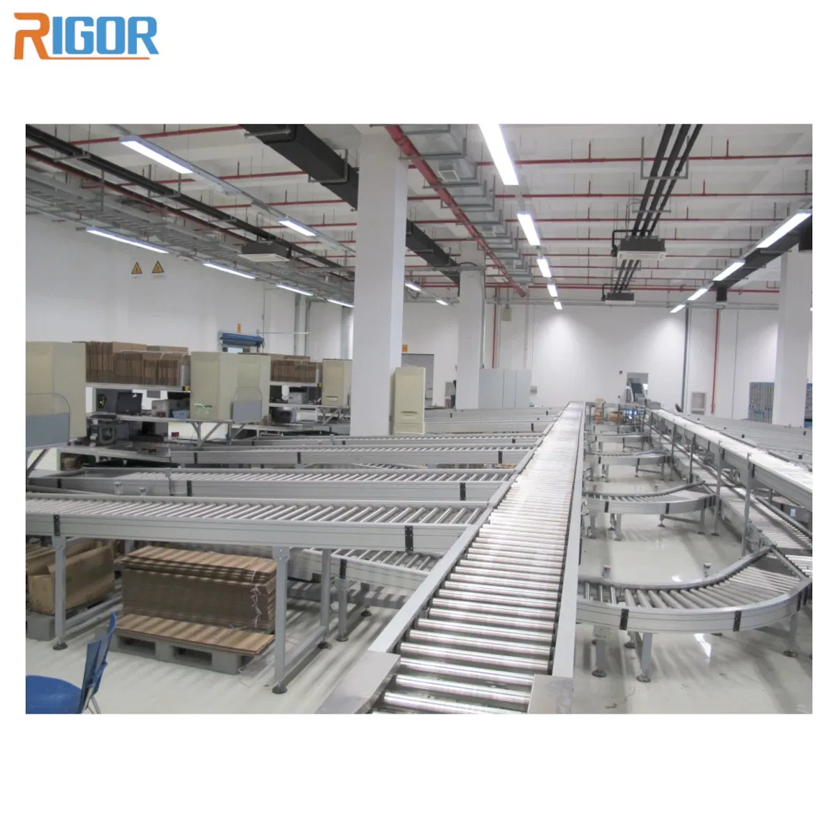 Customized Unpowered Roller Conveyor OEM Durable Gravity Conveyor System for Automation