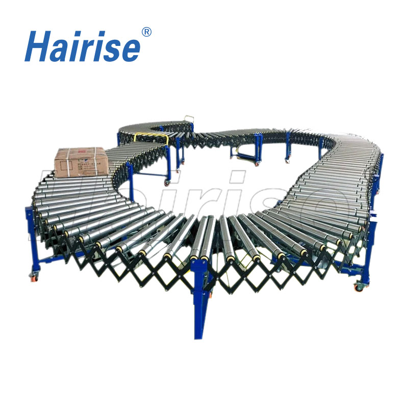 Hairise Price Custom Mini Automatic Gravity Roller Conveyor System Wtih ISO&amp; CE &FDA Certificate
