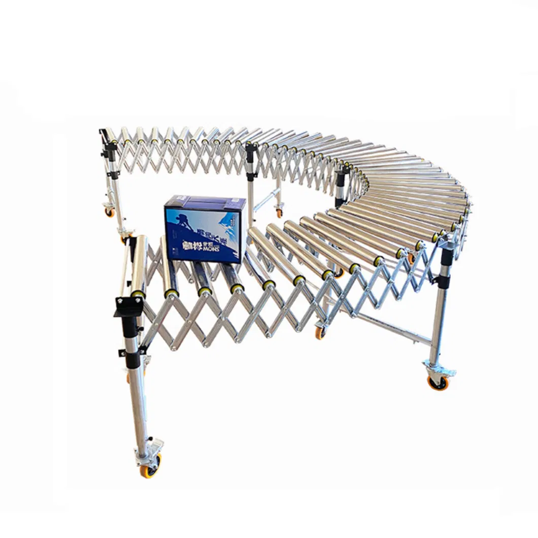 Support Custom Made Expandable Flexible Power Model Roller Conveyor