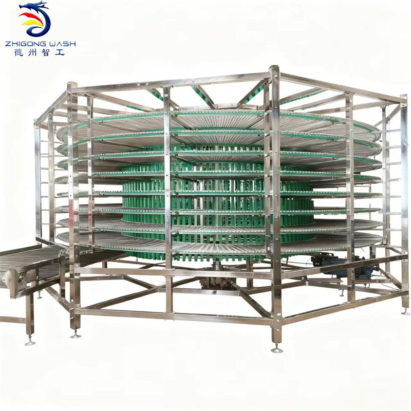 High-Capacity Double Spiral Lift, Automated Vertical Conveyor System