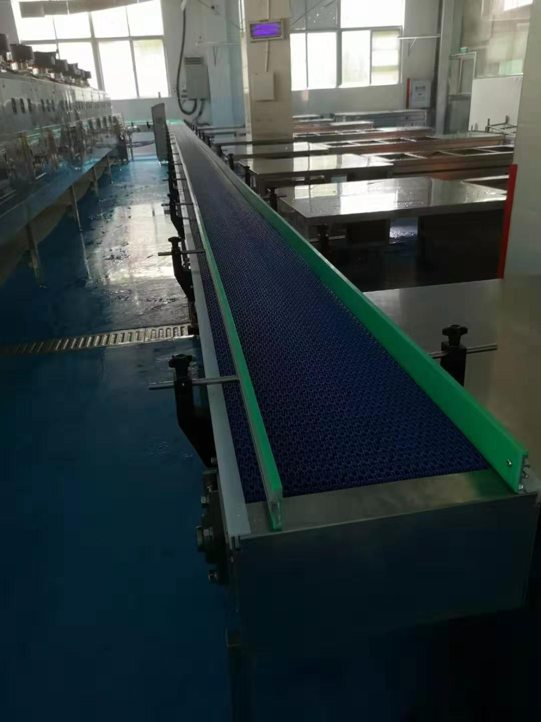 Customized food grade chain straight 90 degrees plastic modular belt conveyor systems machine for food beverage Industry