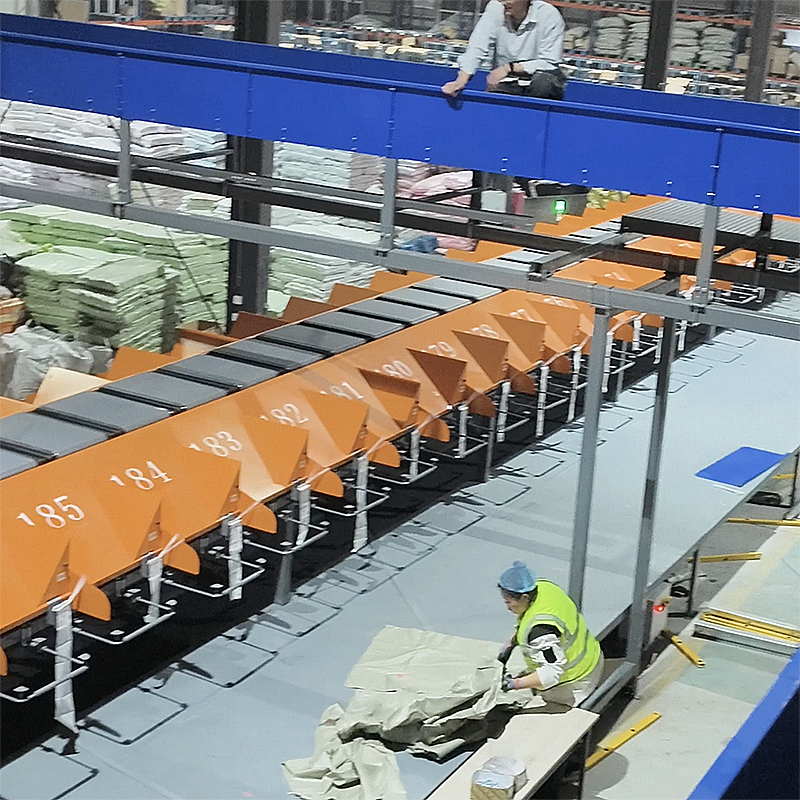 Truelisort Warehouse Conveyor Custom Cross Belt Sorter Design Manufacturing for Logistics Fulfillment Centers Fast Delivery
