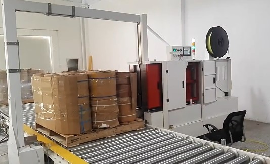 Full-Auto Pallet Packing System with All Kinds Conveyor Line for Pallets