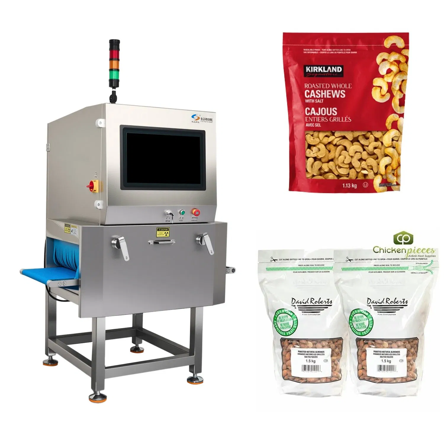Jxzr Industrial X Ray Inspection System with Blue Conveyor Belt for Bakery Products Radiation Safe, Easy Clean Fast Delivery