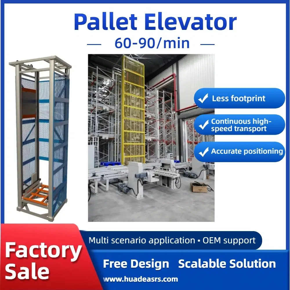 High-Speed Pallet Lift and Vertical Conveyor System for Automated Logistics