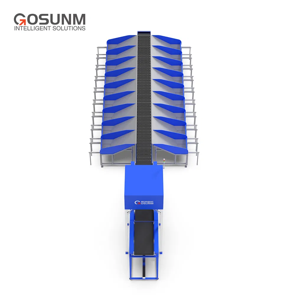 Narrow Crossbelt Sorter Featuring 1 2-2m/S Main Line Speed