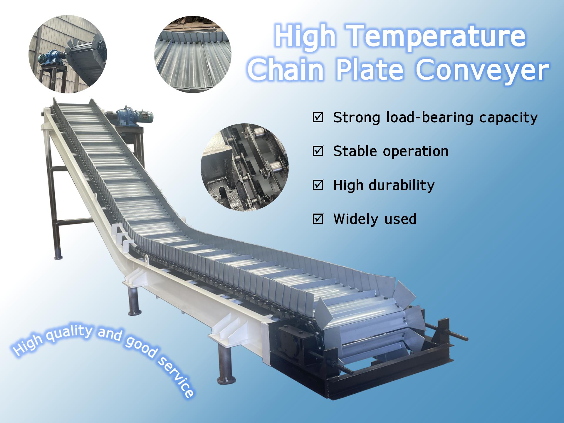 Heavy-Duty Adjustable Speed Apron Conveyor for Mining/Metallurgy Heat Resistant Chain Plate Double Arc Energy Mineral Equipment