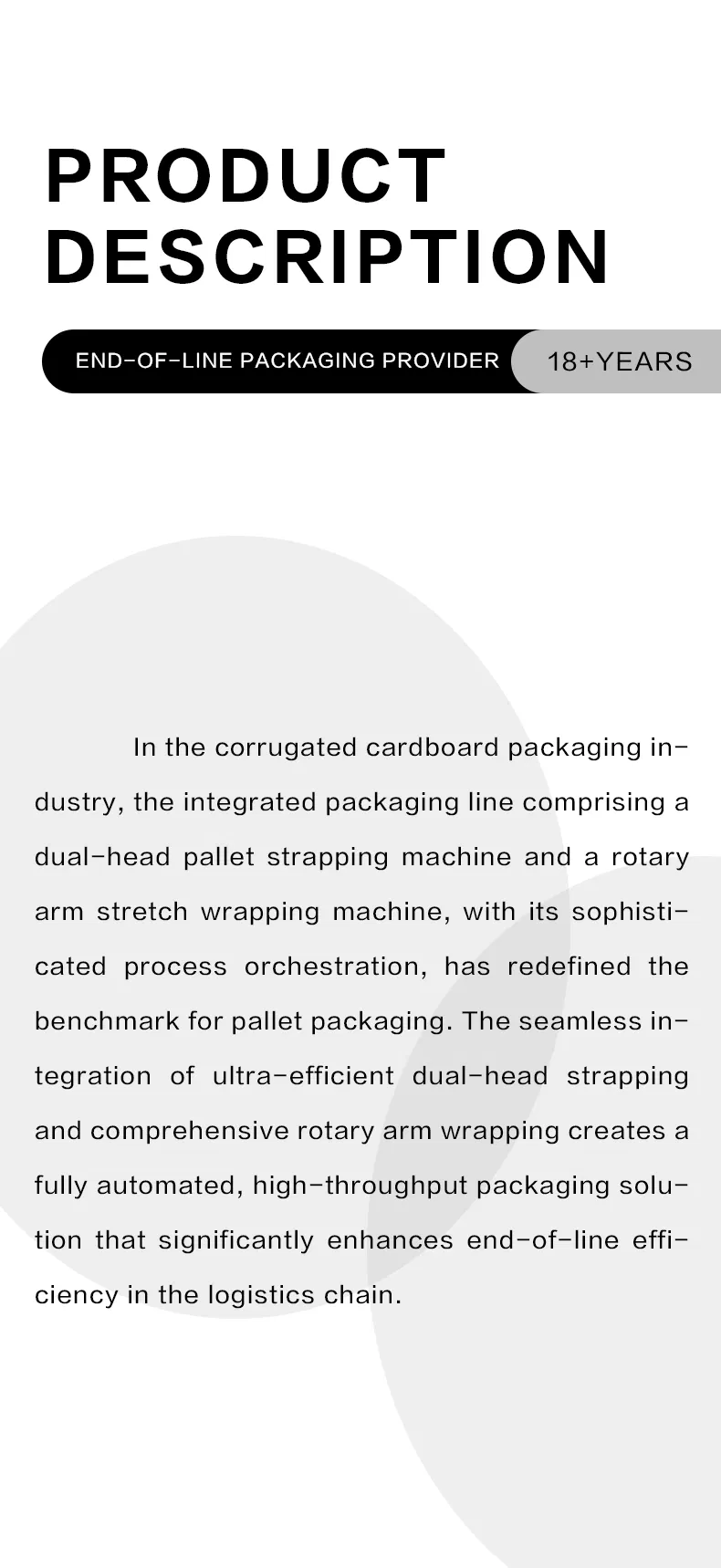 End of Line Corrugated Board Packaging System with Automatic Strapping and Conveyor Integration
