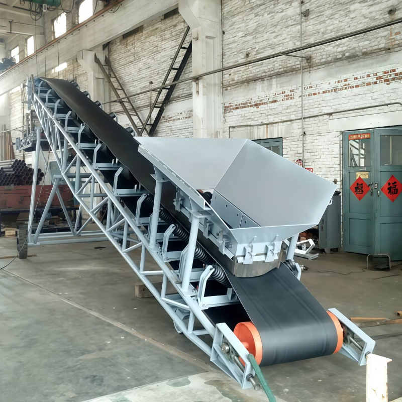 Customized Systems Mobile Belt Conveyors Flexible Industrial Inclined Belt Conveyors