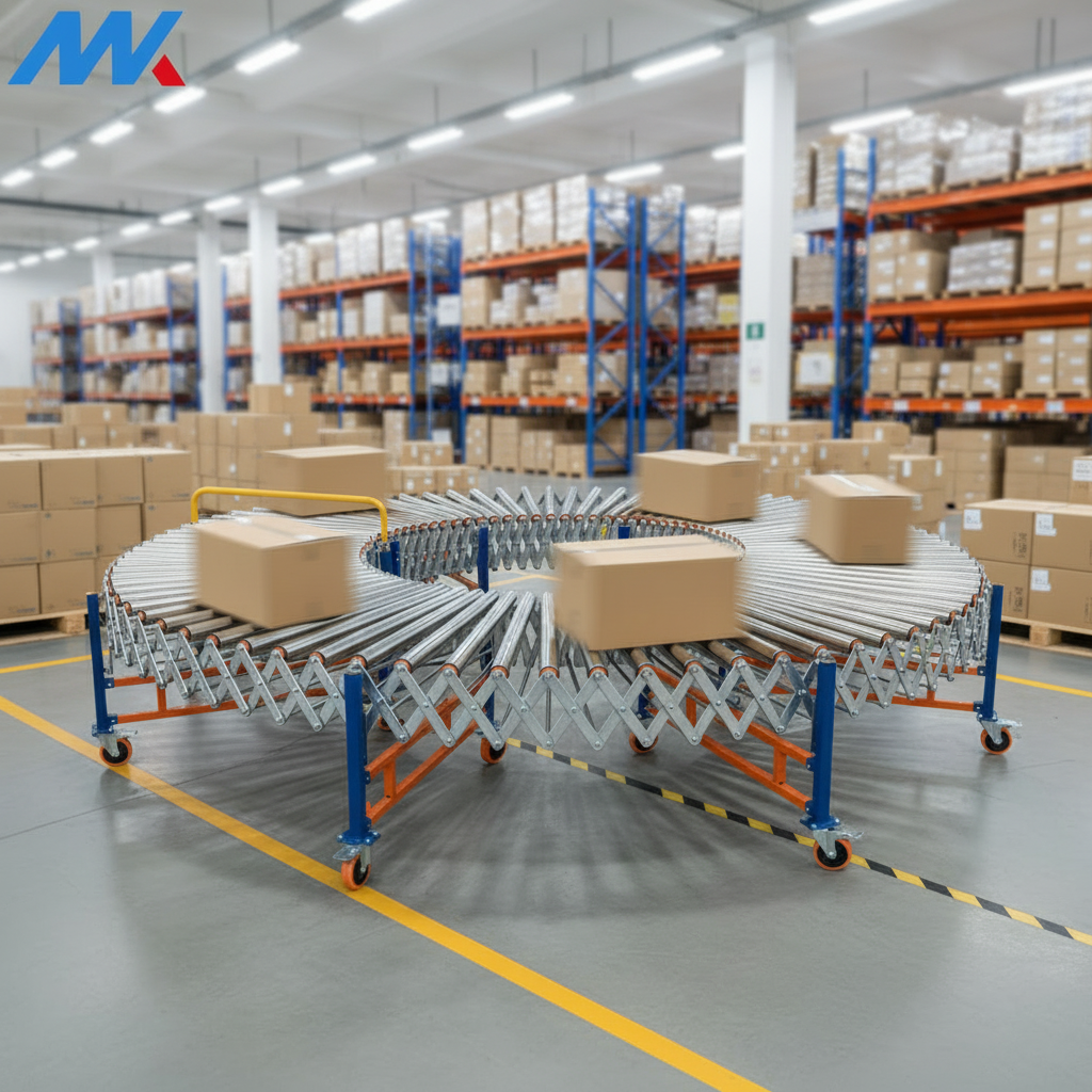 Smart Flexible Expandable Durable Powered Roller Conveyor with AI Monitoring for Warehouse Automation High Efficiency Line