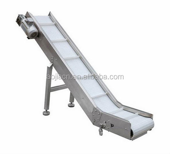 Modular Belt Inclining Belt Conveyor, Bucket Incline Conveyor Design, Elevator Conveyor