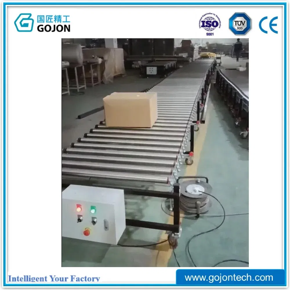 Adjustable Length Flexible Warehouse Loading Dock Unloading Logistics Sorting Expandable Durable Carbon Steel Drum Roll Industrial Telescopic Conveyor