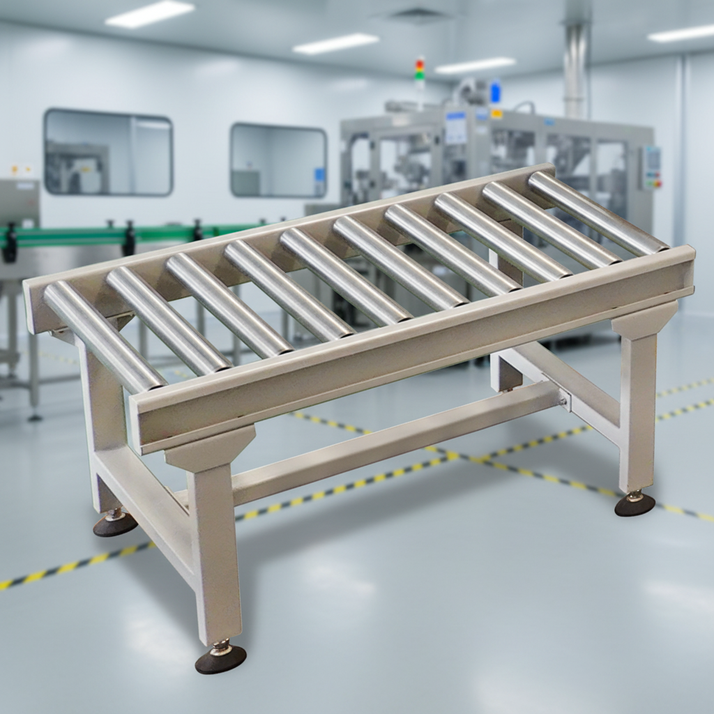 Beiheng Industrial Heavy Duty Pallet Table Roller Stainless Steel Conveyor Production Line New Anti-Bacterial 2-Layer