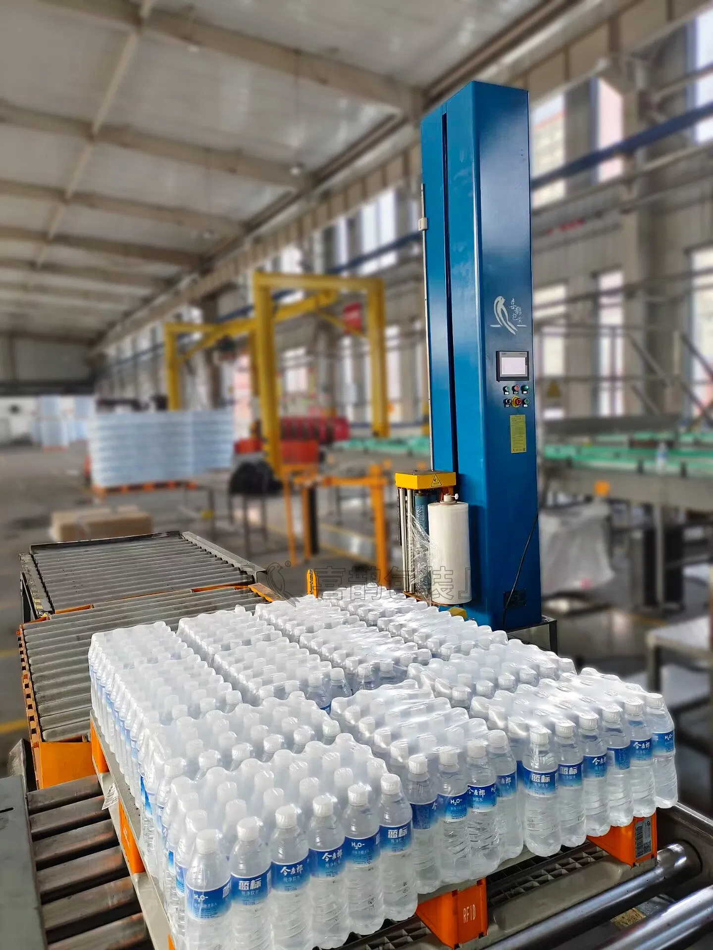 Conveyor Pallet Packaging System for Streamlined Docking Production Line Use