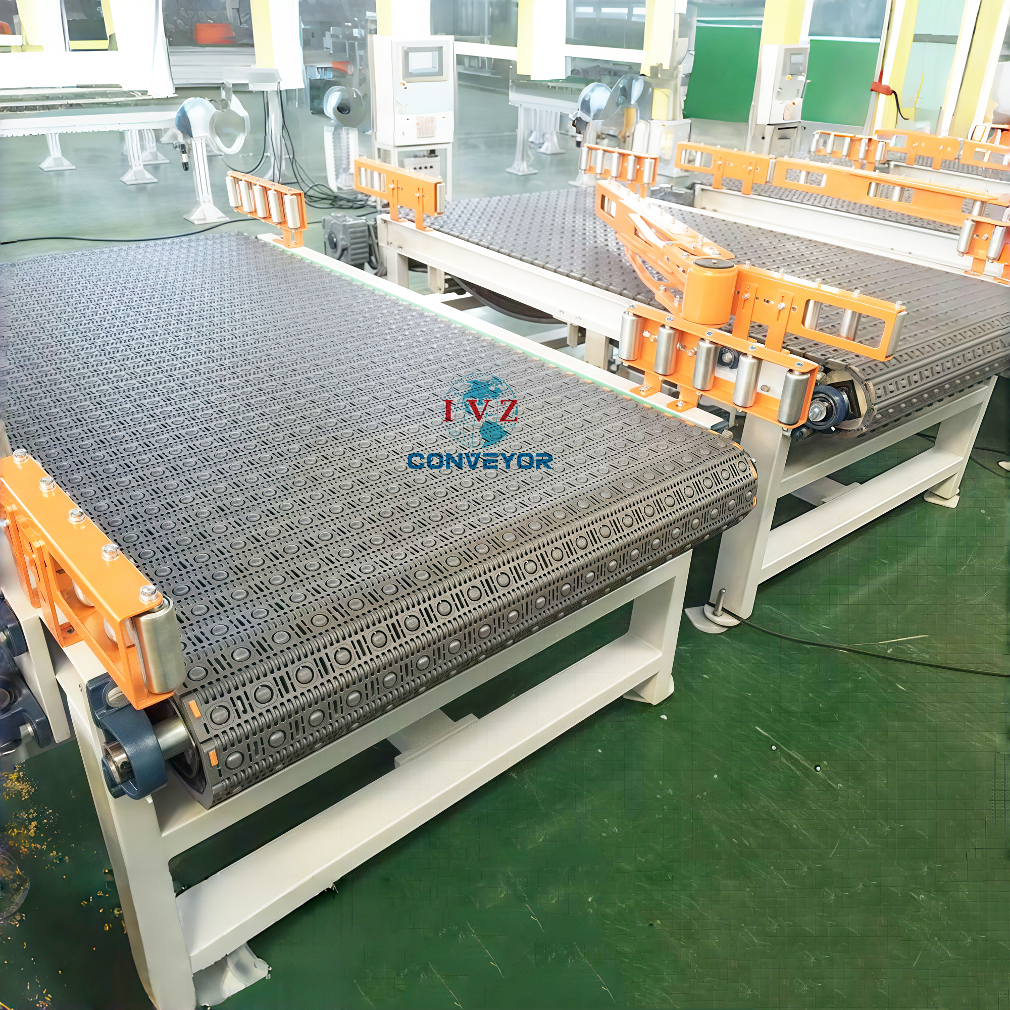 Heavy Duty Modular Belt Conveyor with Adjustable Speed Easy Cleanliness Universal Ball Design-IVZ Conveyor