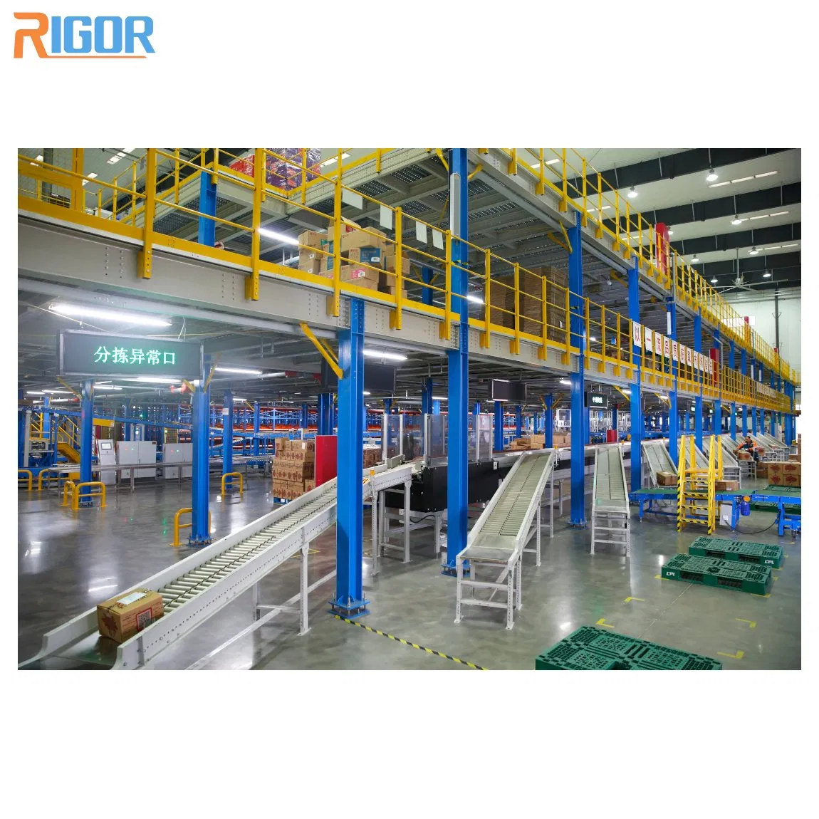 High Efficiency Roller Gravity Conveyor System Box Conveying Line Automated Conveyor System