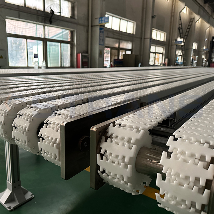 Customized High Quality Plastic Side Flex Top Chain Conveyor System Manufacturer