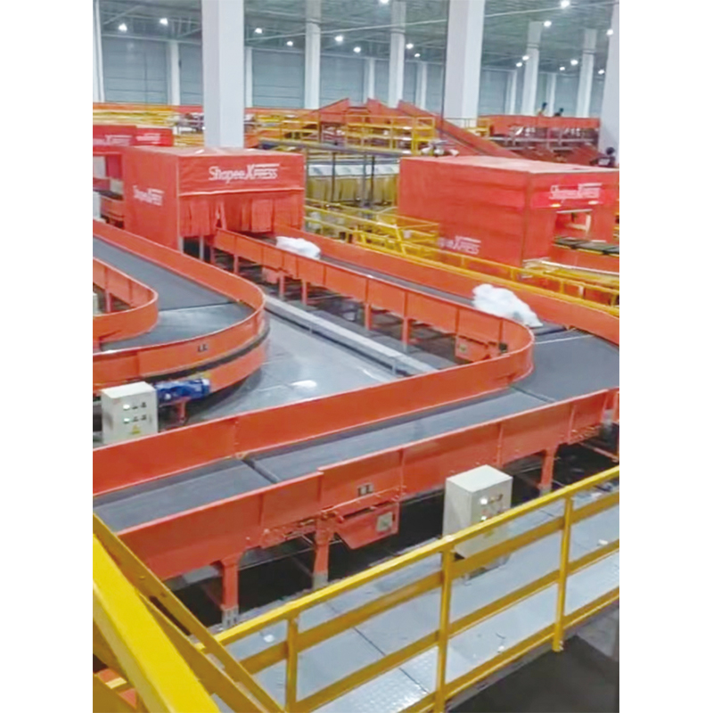 Intelligent Warehouse PVC Belt Conveyor Parcel Transfer Equipment for E Commerce Logistics Automated Sorting Distribution