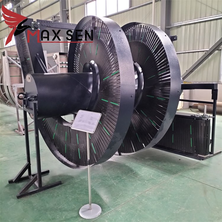 Spiral Conveyor System with Guide and Cleats Carbon Steel Frame