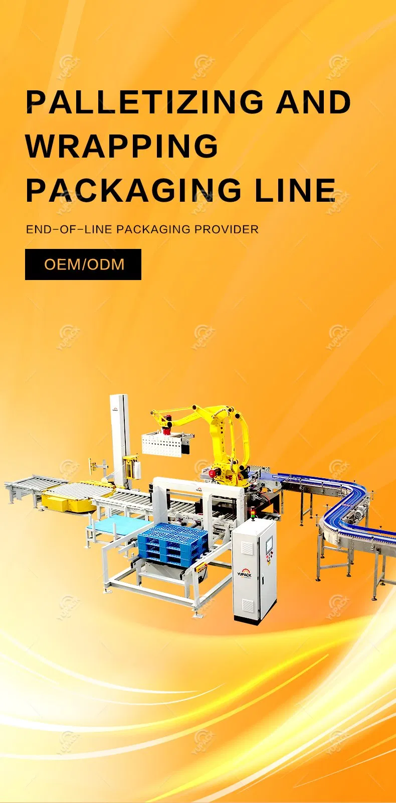 Palletizing and Stretch Wrapping System