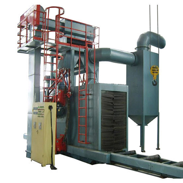 Advanced Surface Preparation and Cleaning Slabs Shot Roller Conveyor Type Shot Blasting System