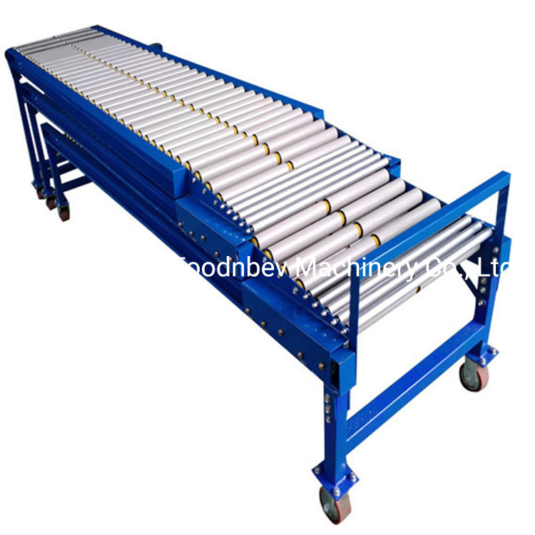Gravity Flexible Expandable Unloading Full Automatic Roller Conveyor From Container