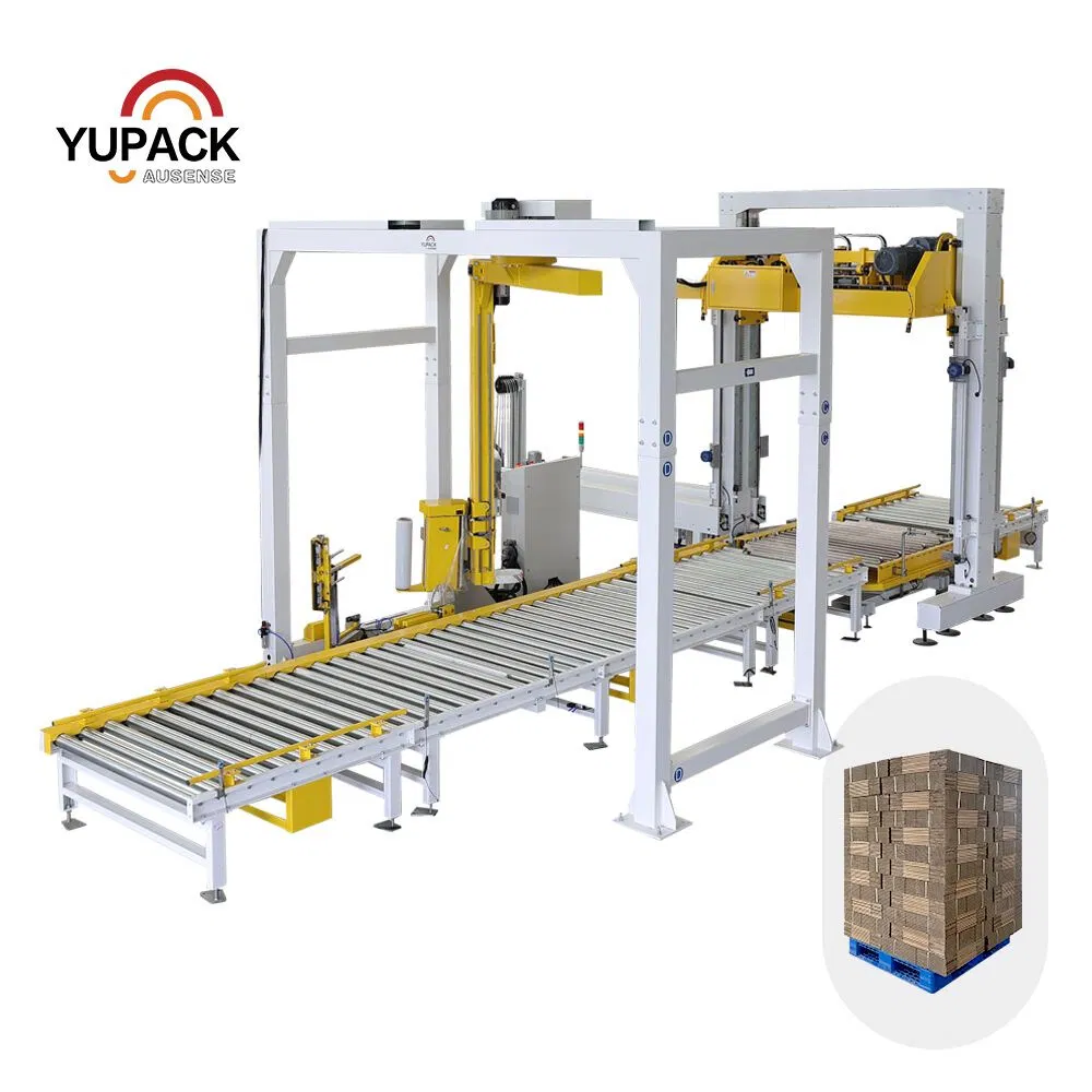 End of Line Corrugated Board Packaging System with Automatic Strapping and Conveyor Integration