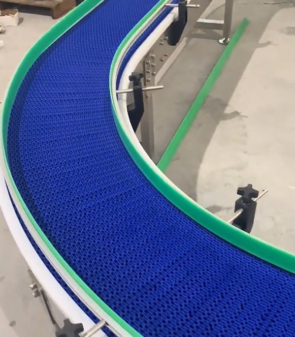 Customized Plastic Modular Belt Conveyor Automatic and Durable POM Stainless Steel Conveyor System for Food Production Lines