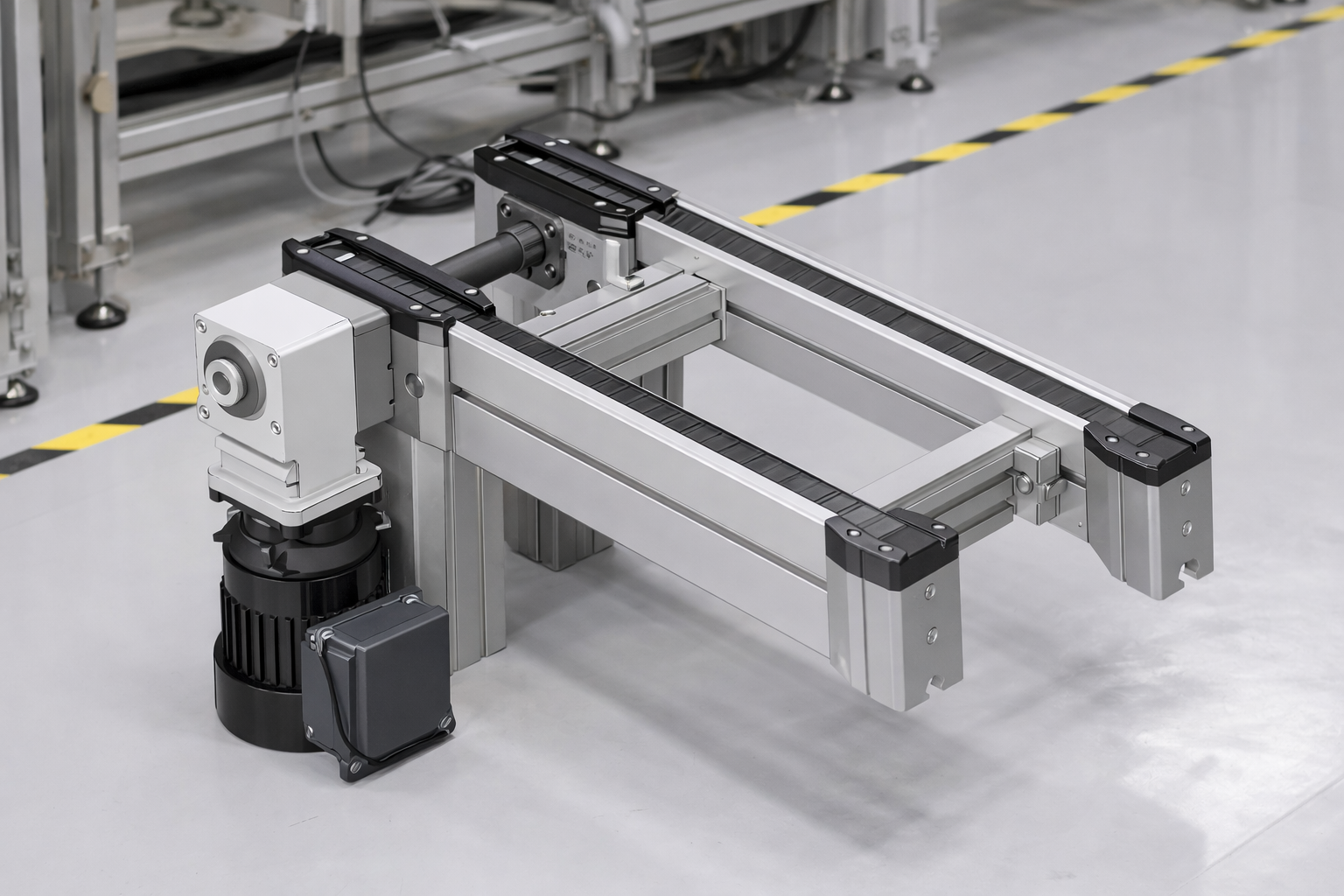 Multi-Lane Timing Belt Conveyor System Modular Aluminum Profile Conveyor for Automation Lines