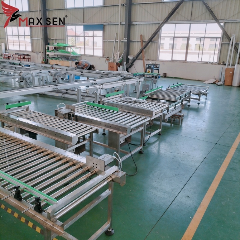 Maxsen Customized Finish Product Material Handling Packing Turning Roller Conveyor Machine for E-commerce Logistics