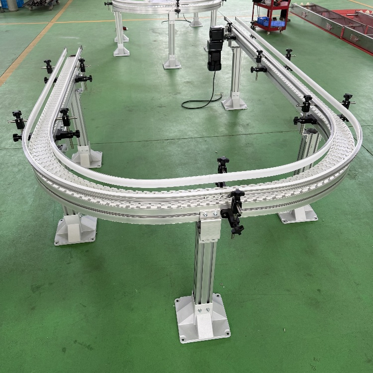 Flexible Chain Conveyor System for Beverage &amp; Food Packaging Line