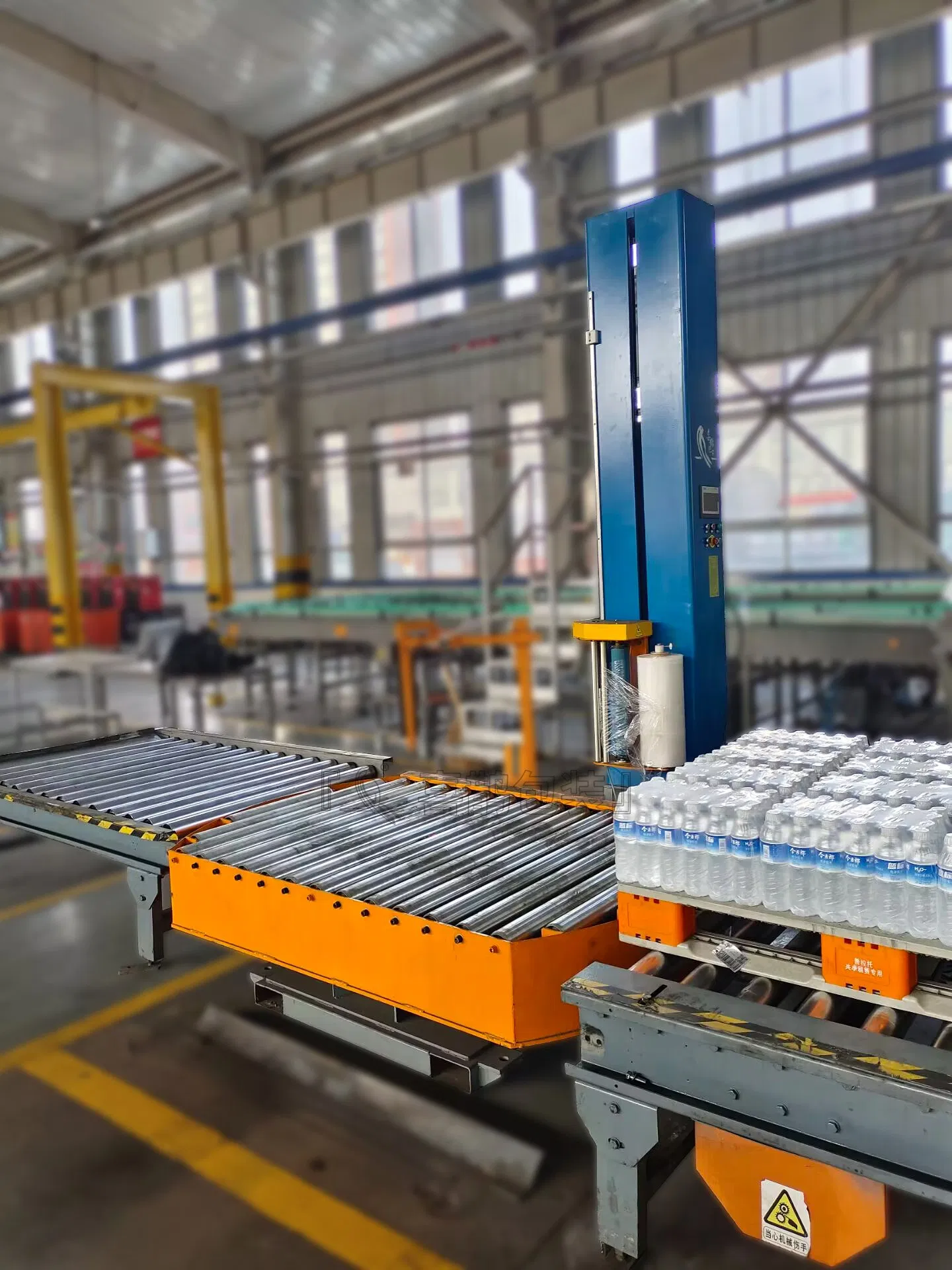 Conveyor Pallet Packaging System for Streamlined Docking Production Line Use