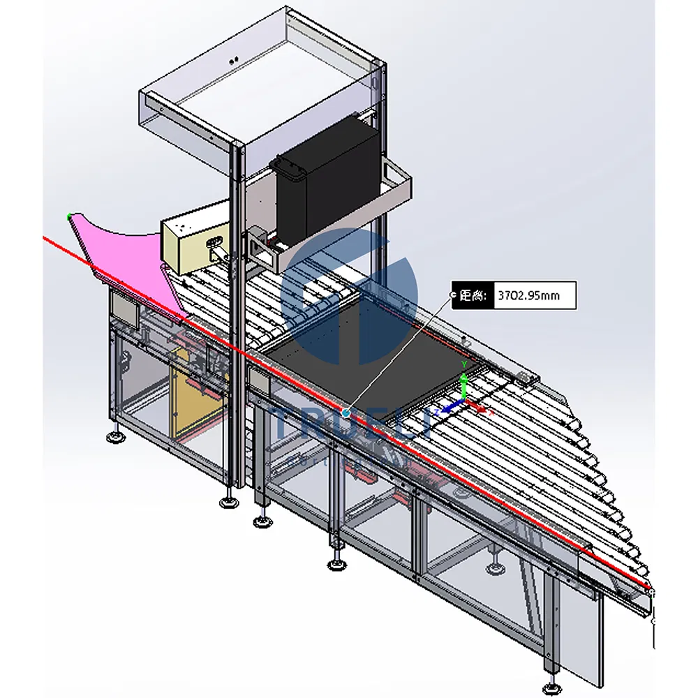 Truelisort Custom Design Parcel Automatic Conveyor Cross Belt Sorter Feeding System