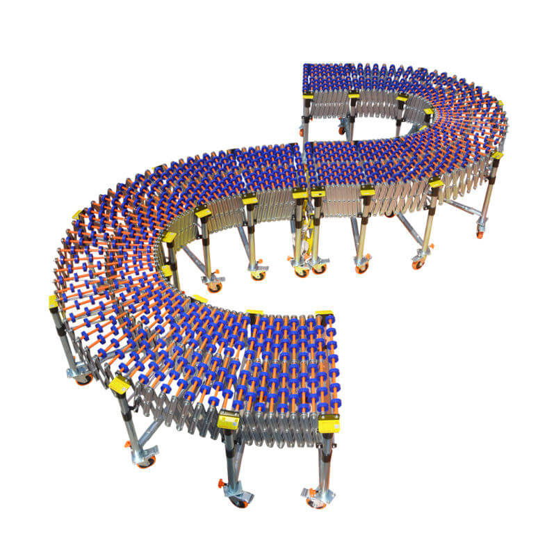 Guangzhou Factory Portable Expandable Telescopic Flexible Roller Conveyor Used for Transfer Boxes