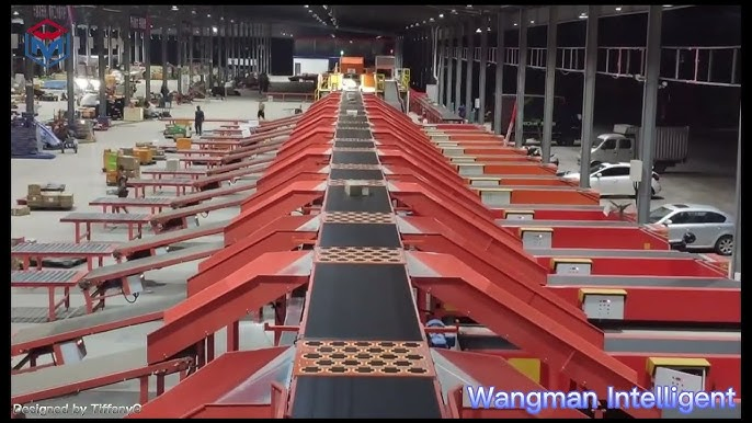 China Conveyor Wooden Case Warehouse Automated Parcel Waste Sorting Equipment Line