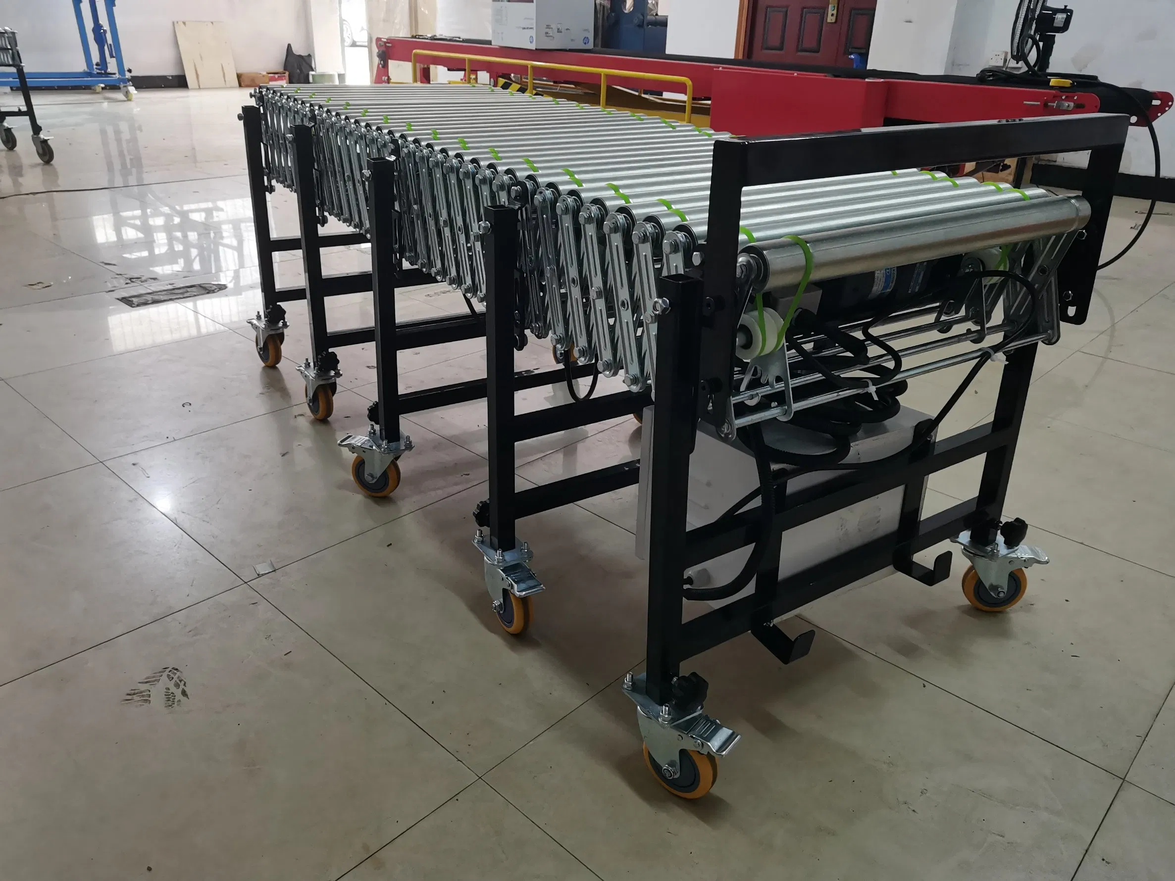Hot Sale Flexible Powered Roller Conveyor Expandable Motorized Roller Conveyor
