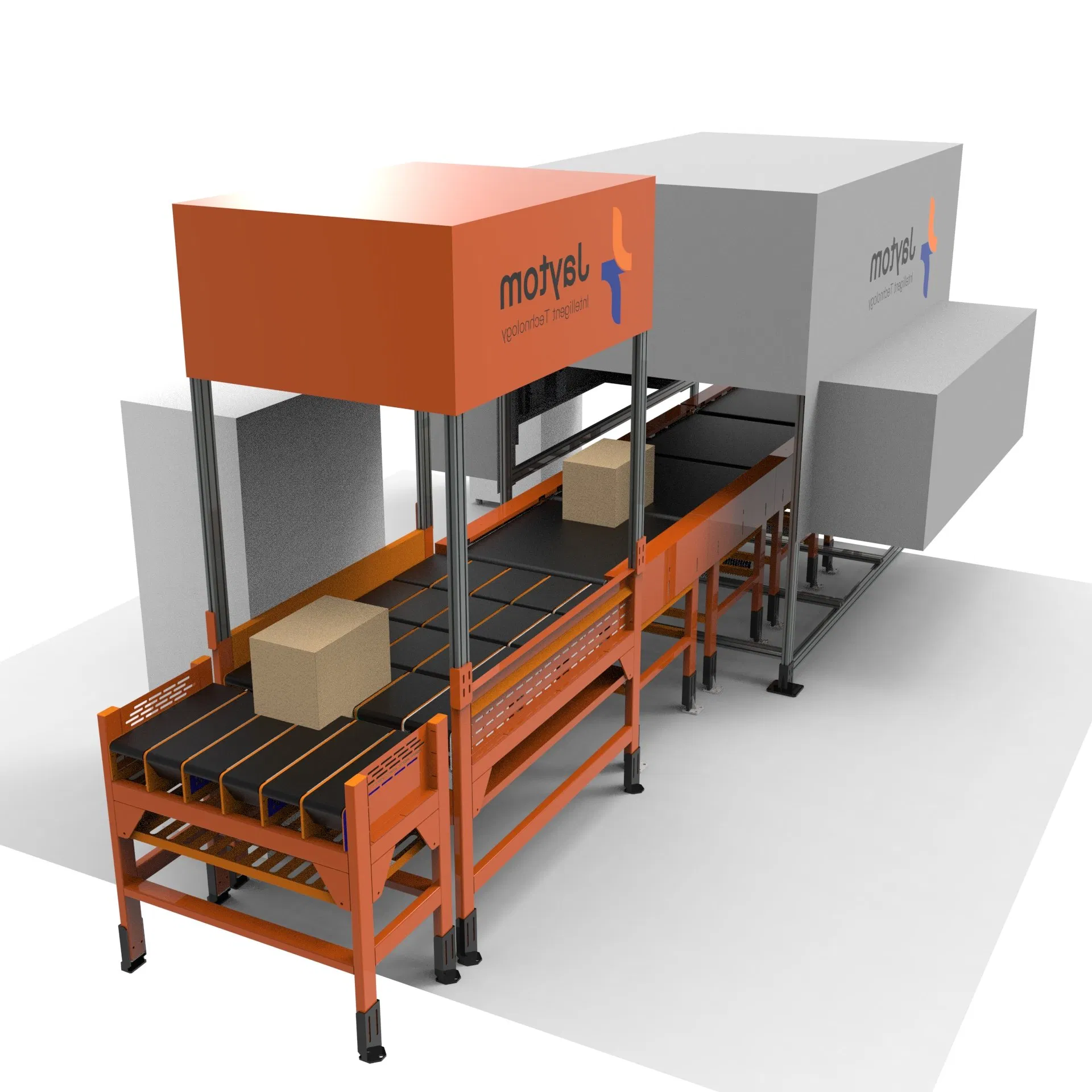 Smooth-Belt Modular Conveyor Sorting System for Logistics