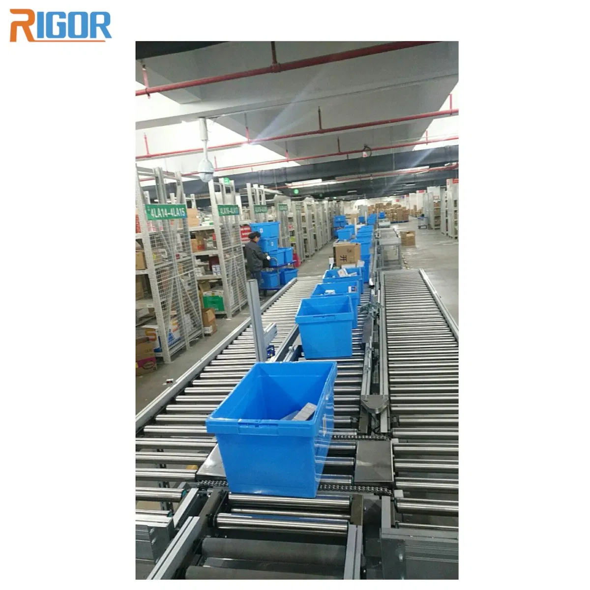 Industrial Conveyor Roller System Light Duty Conveyor System Box Transfer Unit for Warehouse Solutions