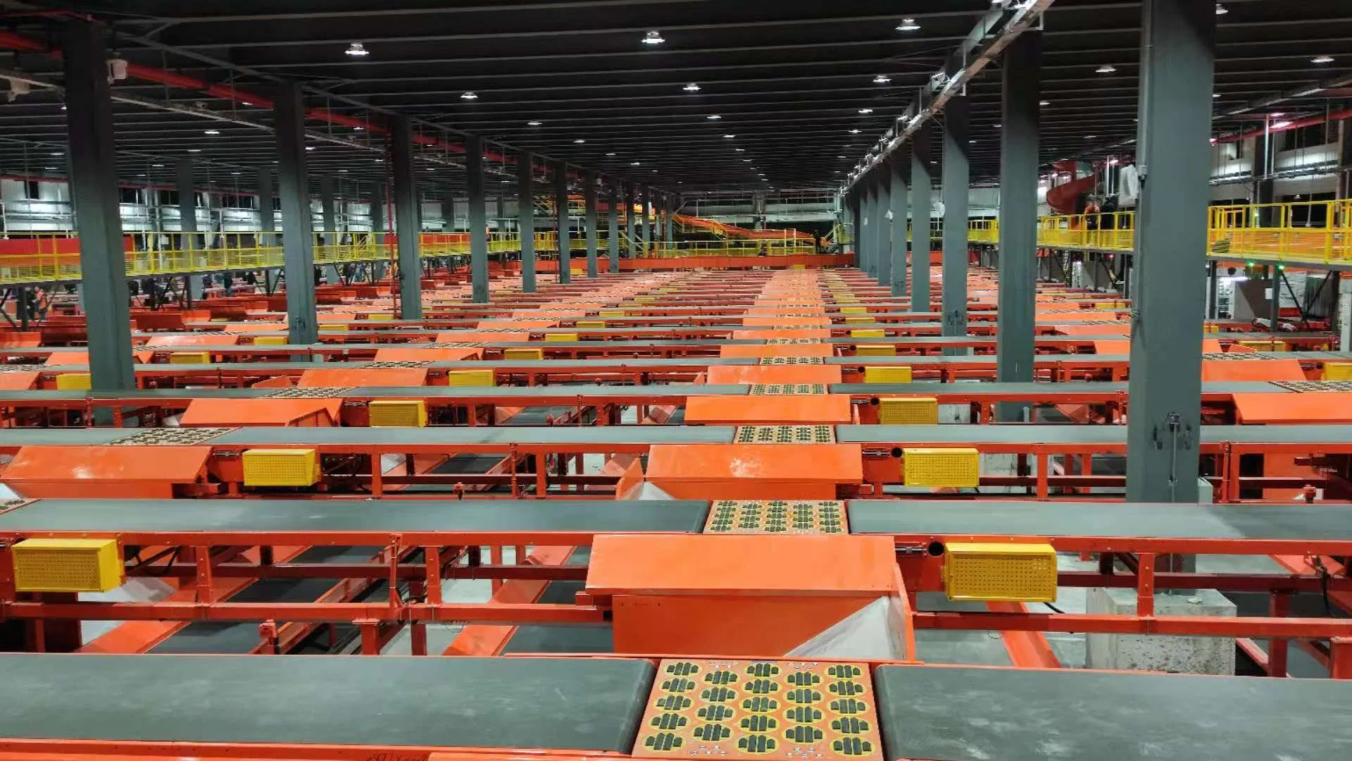 Wooden Case China Automated Sortation Conveyor System Warehouse Sorting Line