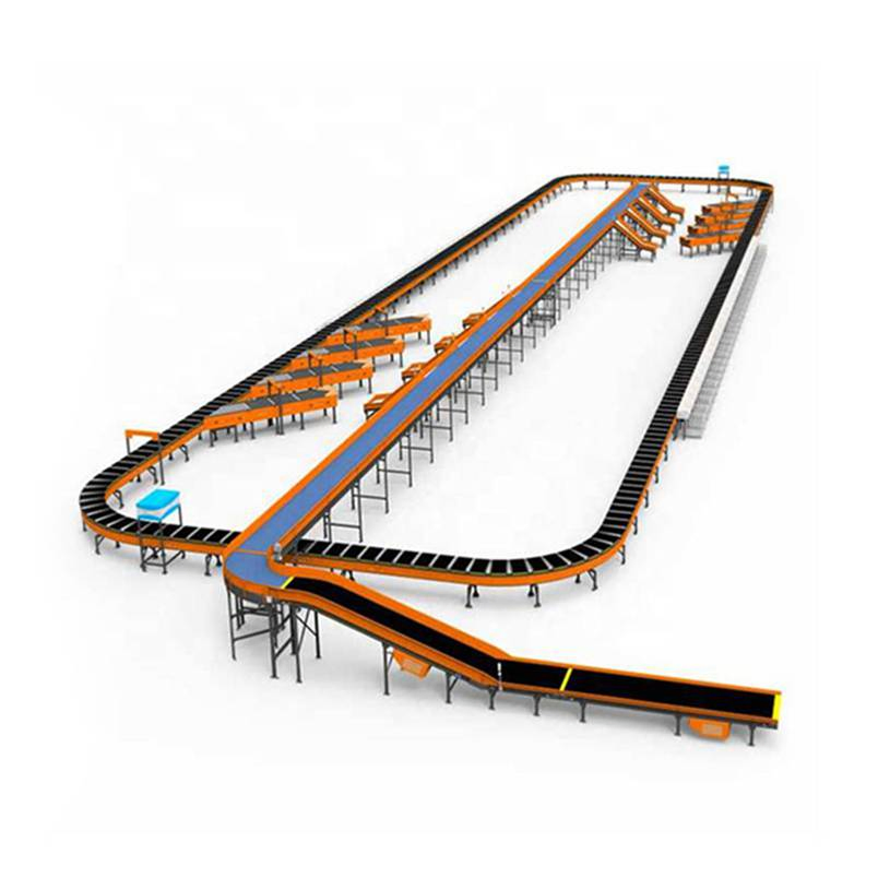 Customized Logistic Belt Conveyor Dws Scanning Sorting System for Express transportation