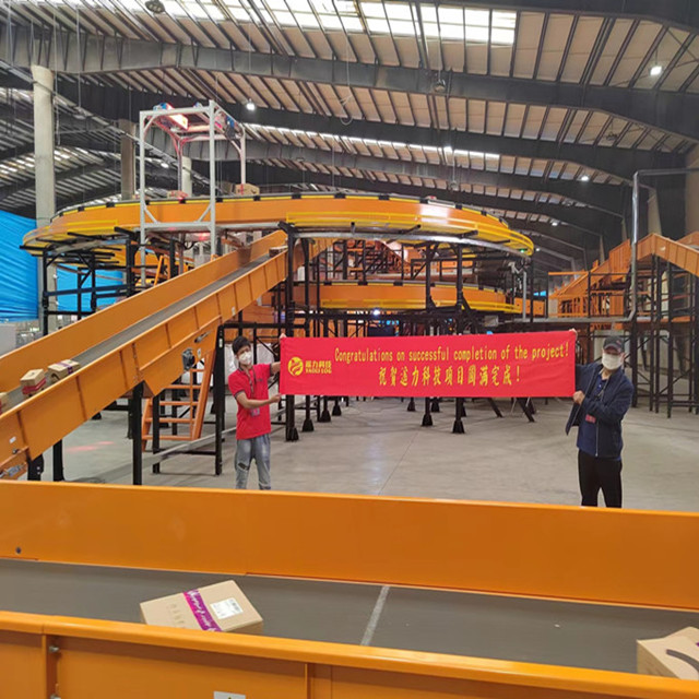 Warehouse Automation Loop Cross Belt Parcel Sorting Conveyor | Smart DWS Sort Parcel Line for Express &amp; E-commerce