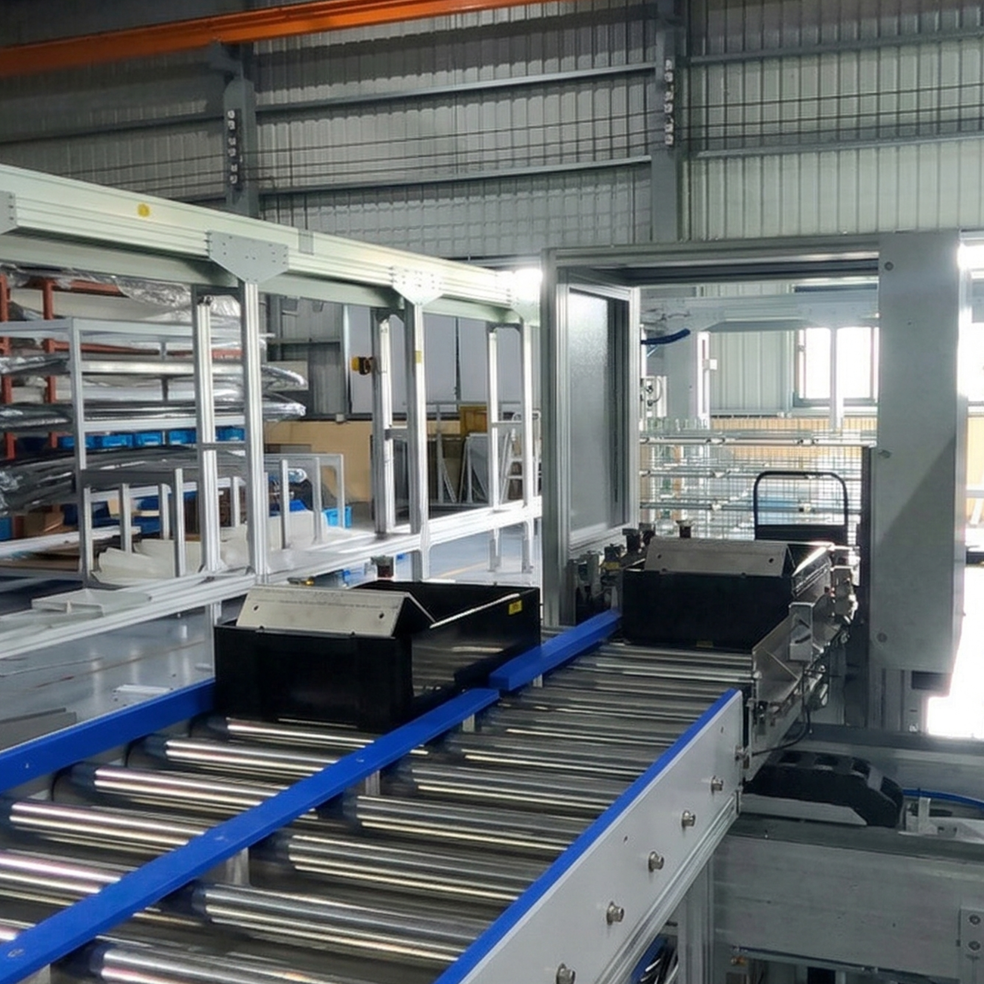 High Load Stainless Steel Belt Conveyor for Battery Cell Production Line with AI Process Control and Modular Design Automation