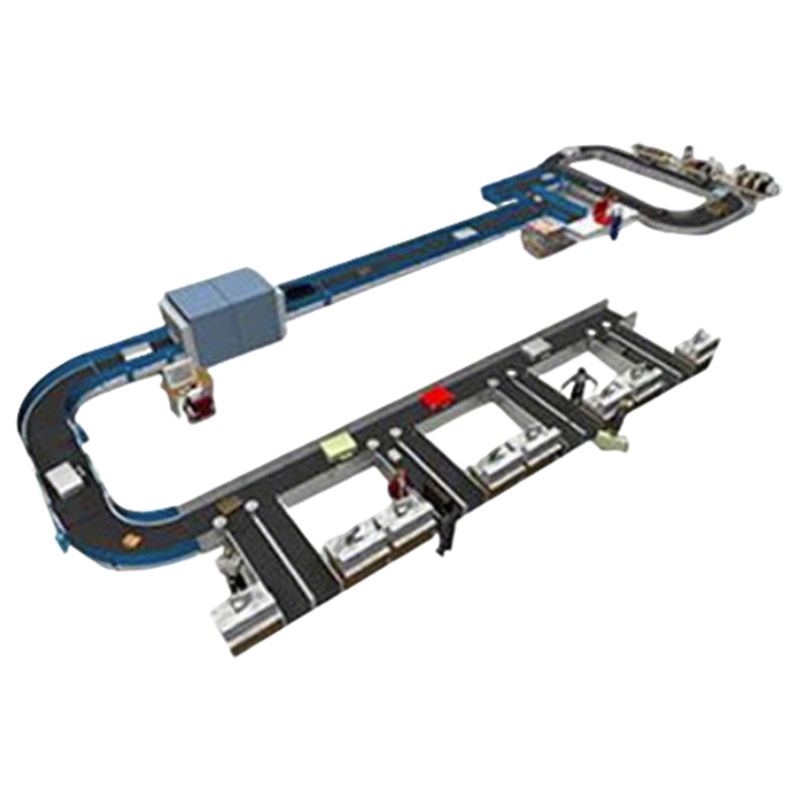 Airport Baggage Roller Conveyor Belt System