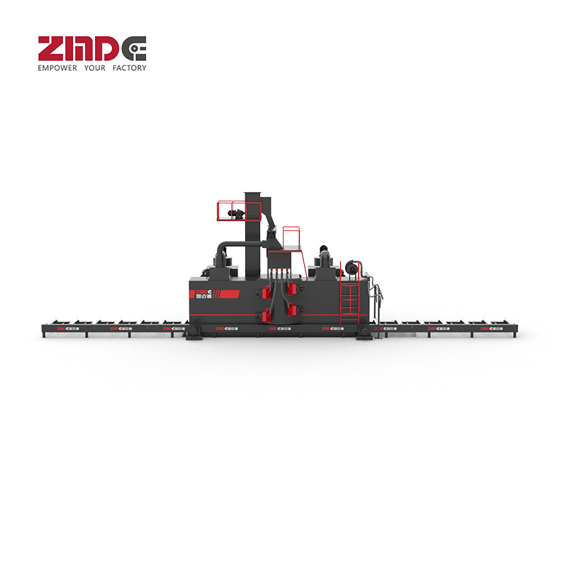 Heavy-Duty Steel Balls Roller Conveyor Shot Blasting System
