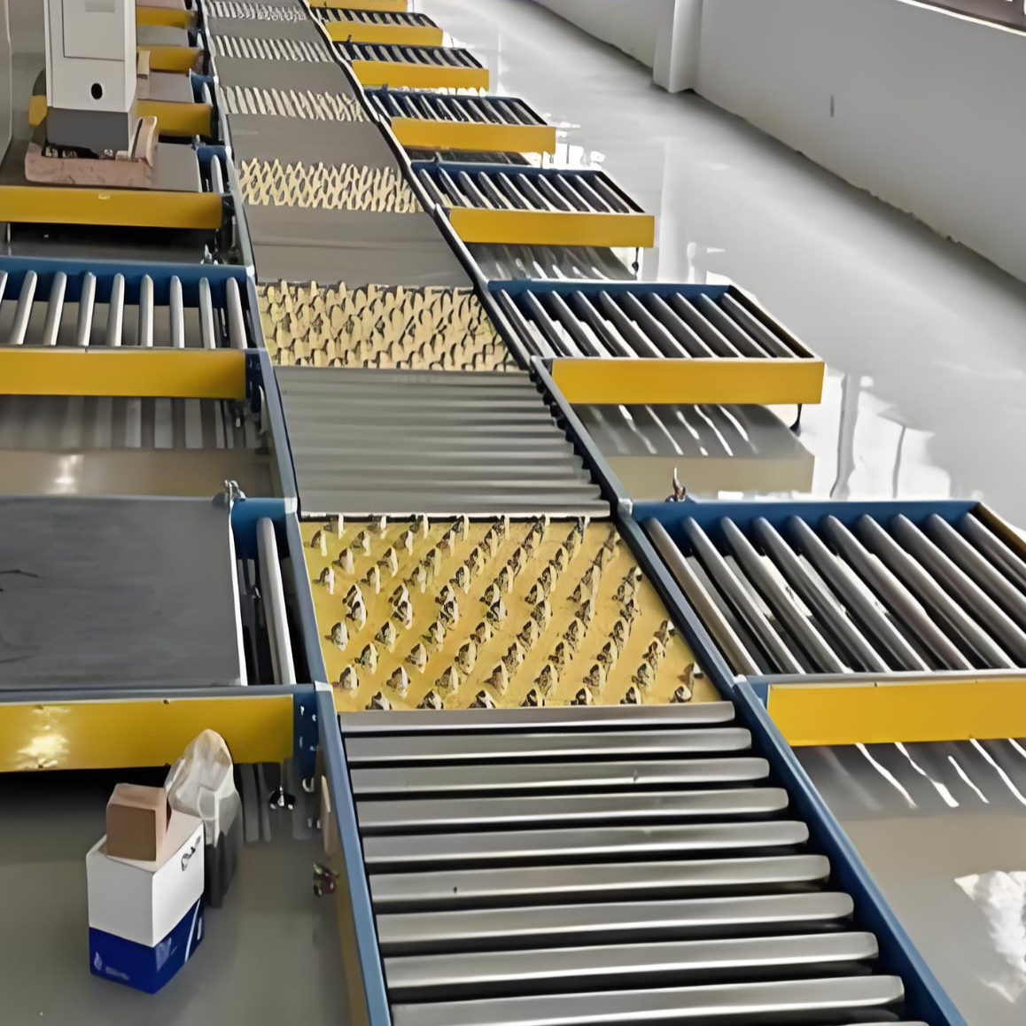 Flexible Modular Roller Conveyor System for Automated Industrial Production