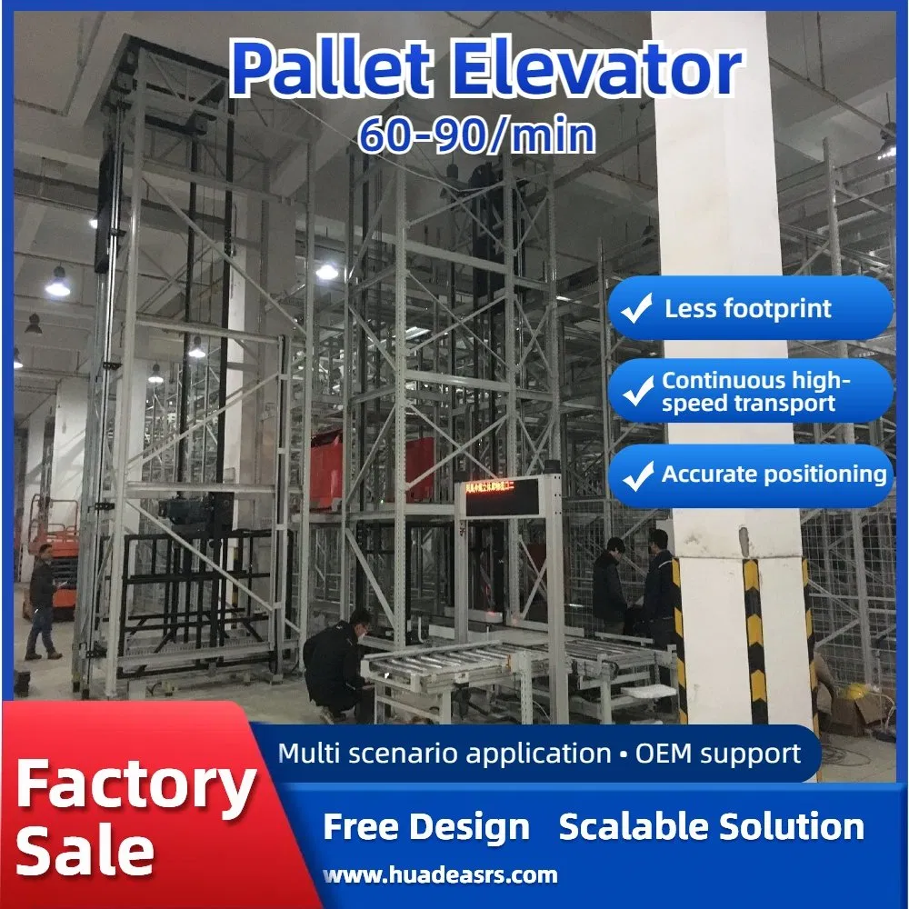 Warehouse Pallet Vertical Lift Conveyors System for Heavy and Buly Loads