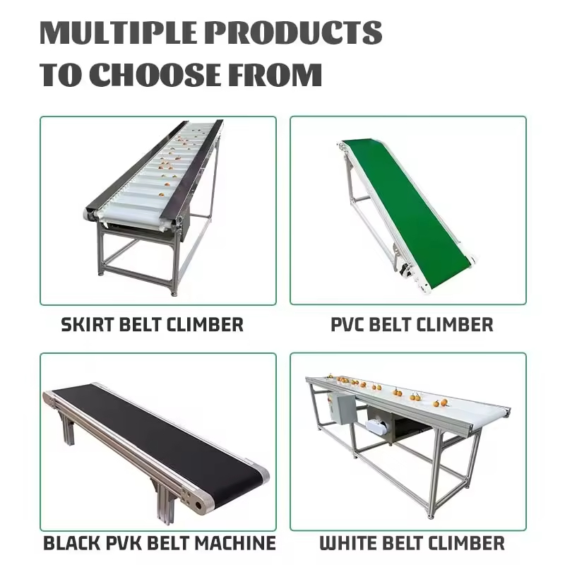 Power Stainless Steel PVC Rubber Conveyor Belt Systems