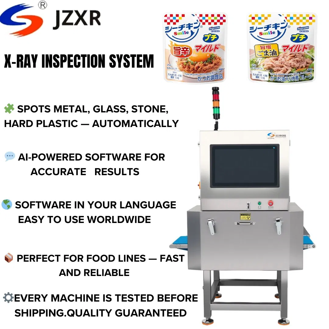Jxzr Industrial X Ray Inspection System with Blue Conveyor Belt for Bakery Products Radiation Safe, Easy Clean Fast Delivery