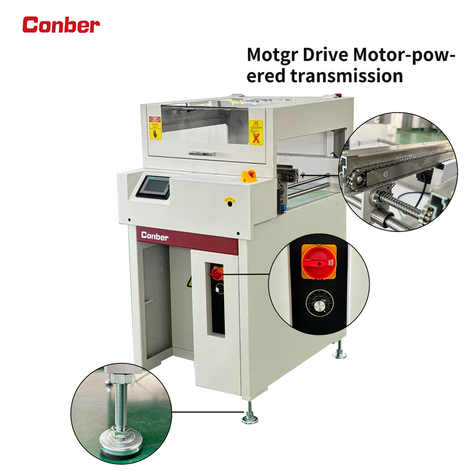 PLC+Touch Screen Controlled Motor-Driven Chain-Driven PCB Conveyor System 5-15s/pcs Conveying Speed for Automated Electronics